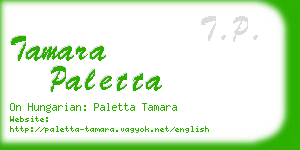 tamara paletta business card